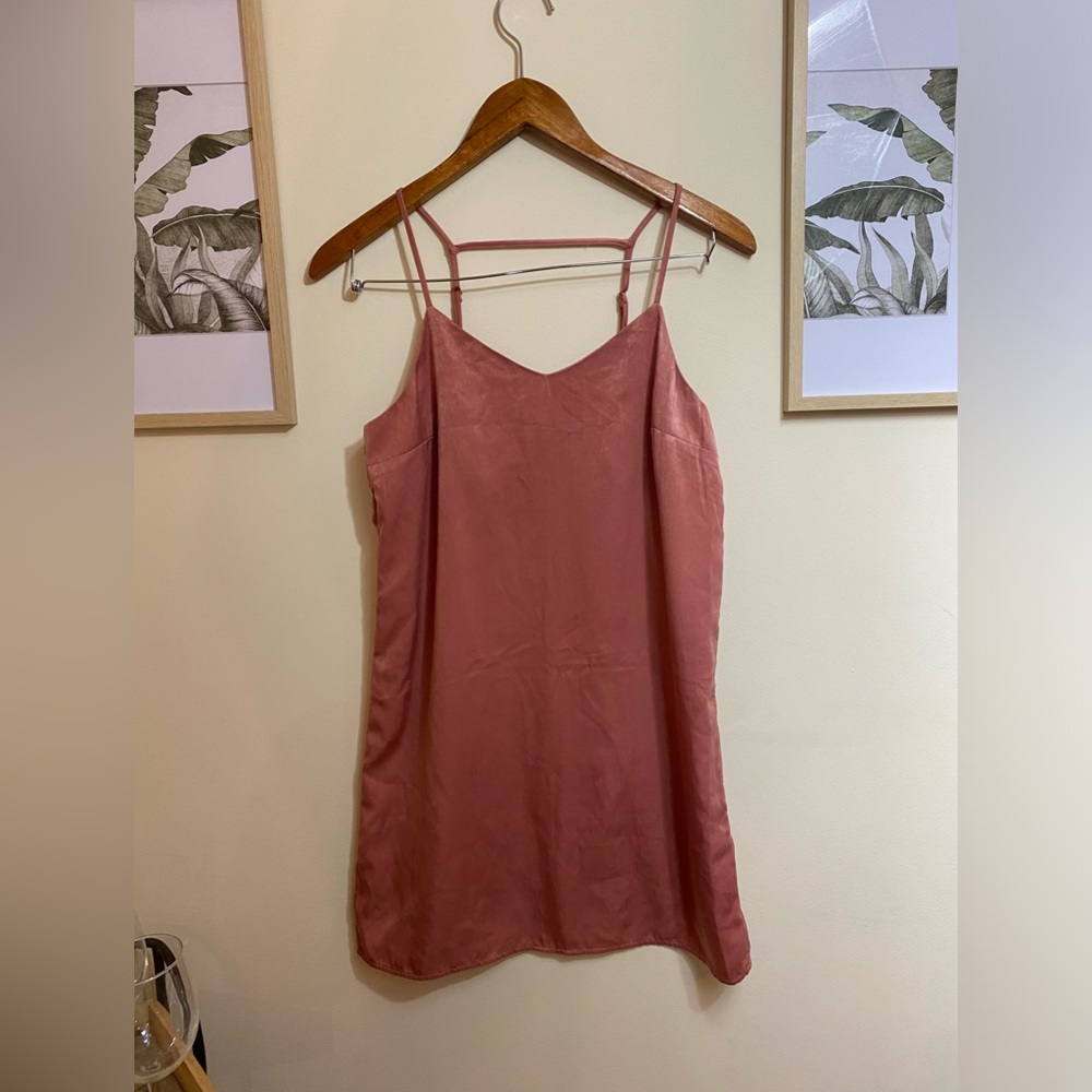 H&M Divided Pink Mini Slip Dress